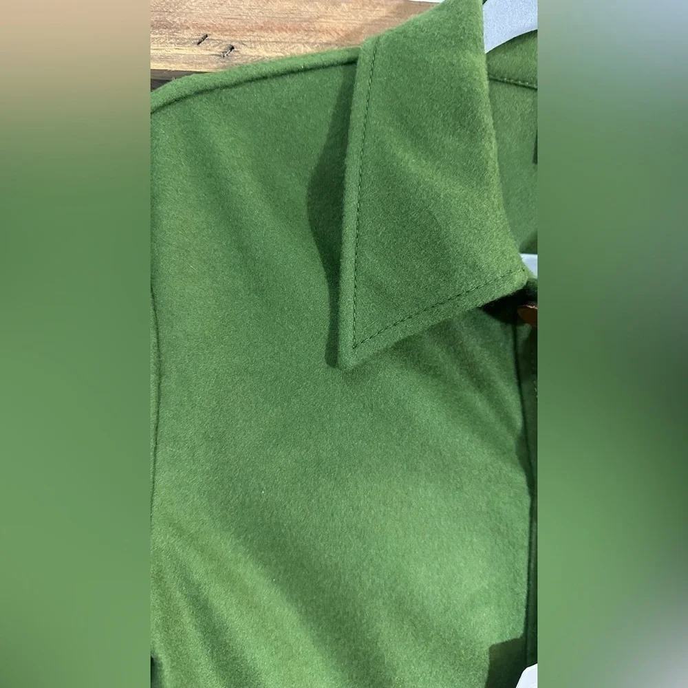 NWT M Missoni Fleeced Wool Blend Green Long Sleeve Jumpsuit IT 40 (US 4) - Picture 5 of 14